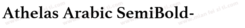 Athelas Arabic SemiBold字体转换